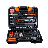 55PCS Car Repair Kit household tool set with Eight-in-one multi-purpose screwdriver and soft handle Cross screwdriver